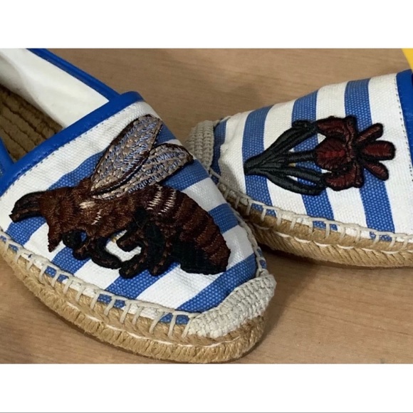 Gucci striped canvas embroidered espadrilles - Picture 4 of 15